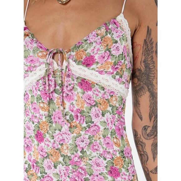 NWT Princess Polly Emily Maxi Dress Pink Floral - Picture 2 of 15